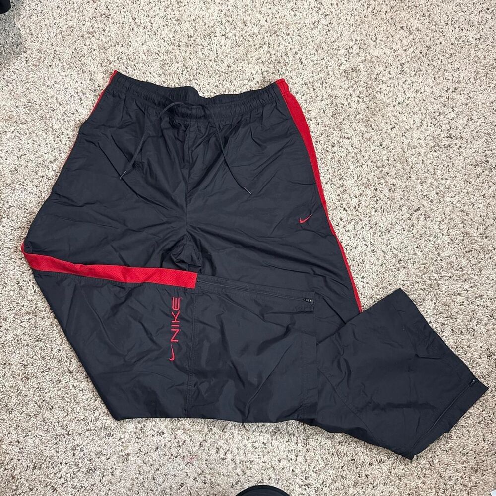 Nike Men's Black and Grey Joggers-tracksuits